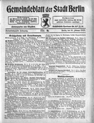 1922,9: Nr. 9, 26. Februar 1922