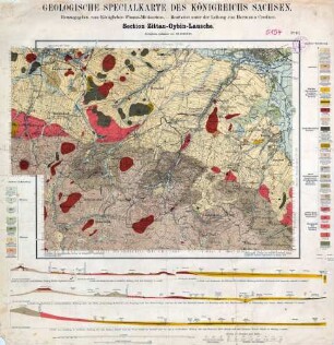 [5154] Zittau-Oybin-Lausche, Geologische Specialkarte des Königreichs Sachsen
