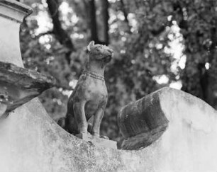 Garten der Villa Capponi — Oberer giardino segreto — Statue