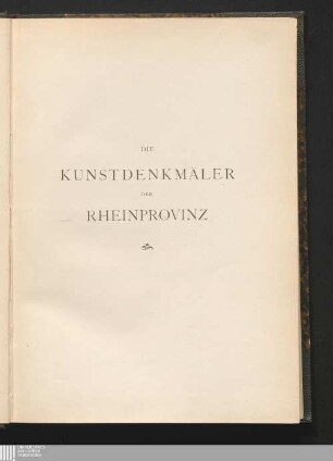 Die Kunstdenkmäler des Kreises Rheinbach