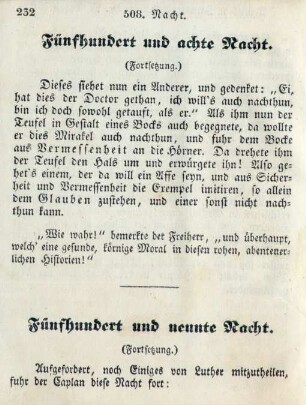 Fünfhundert und achte Nacht