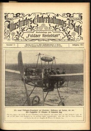 Ausgabe vom Sonntag, den 28. April 1912.