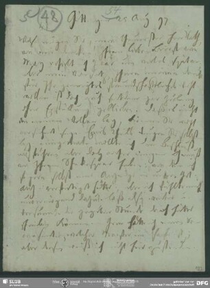 Eigenh. Brief von Christian Gottlob Heyne an August Wilhelm von Schlegel, Göttingen, 25.08.1797