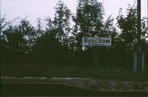 Buschow Bahnhofsschild