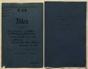 Akten der Zentralstellen des landwirtschaftlichen Vereins betr. Kunst- und Industrieausstellung in Stuttgart 1827