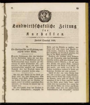 Zweites Quartal 1836