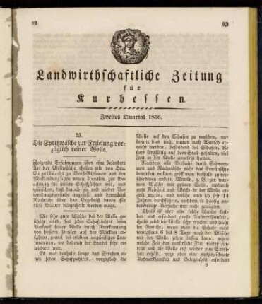 Zweites Quartal 1836