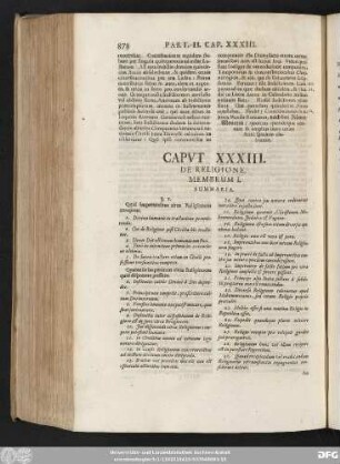 Caput XXXIII. De Religione.