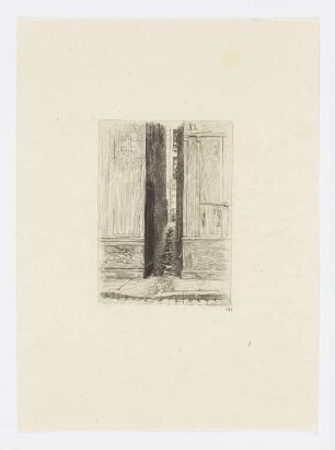 Rue des Mulets, Blatt 7 der Folge "Butte des Moulins"