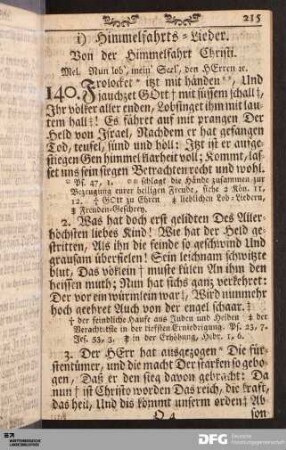 Himmelfahrts-Lieder.