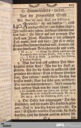 Himmelfahrts-Lieder.