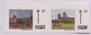 Zwei Briefmarken von Ahlen