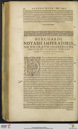 Burchardi, Notarii Imperatoris