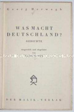Politische Gedichte über Deutschland von Georg Herwegh