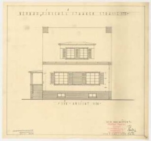 Wohnhaus Pirschel, Berlin-Spandau: Ansicht Süden 1:50