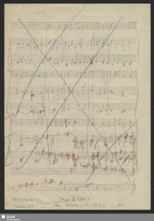 Das Vaterunser. Sketches - Mus.11302-H-501,5 : Coro; RMWV 65