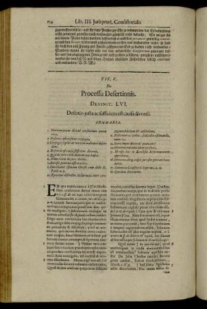 Tit. V. De Processu Desertionis.