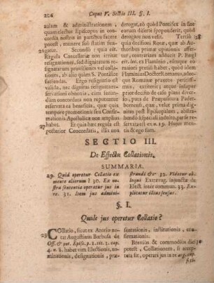Sectio III. De Effectu Collationis.