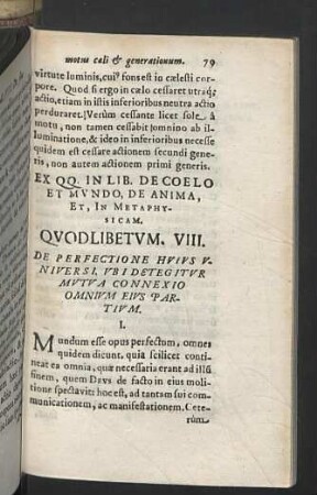 Quodlibetum VIII. - [IX.]