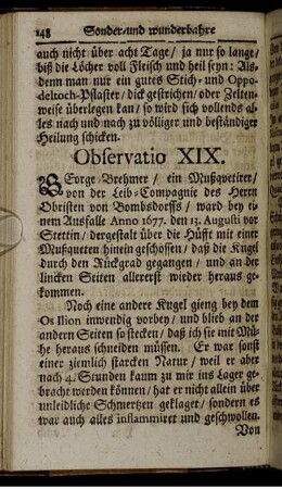 Observatio XIX.