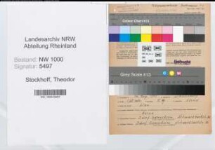 Entnazifizierung Theodor Stockhoff, geb. 16.08.1905 (Telegrafenwerkmeister)