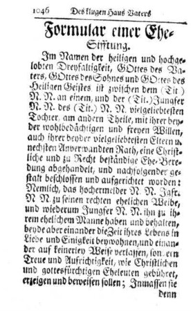 7. Ehe-Stifftung.