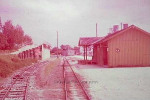 Wittislingen auf der Strecke Neresheim - Dillingen: links Hochrampe: Blickrichtung Dillingen