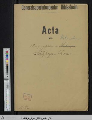 Sülzhayn: Visitationsakten