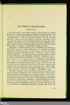 Die Musik der Empfindsamkeit