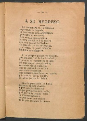 A su regreso