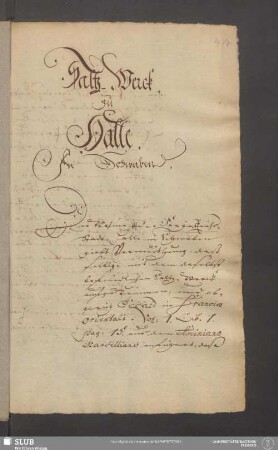 Saltz-Werck zu Halle. In Schwaben