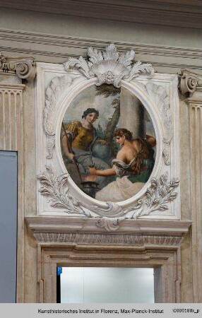 Supraporten mit Allegorien : Costanza und Providenza
