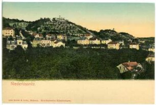 Niederlößnitz. Blick nach der Friedensburg