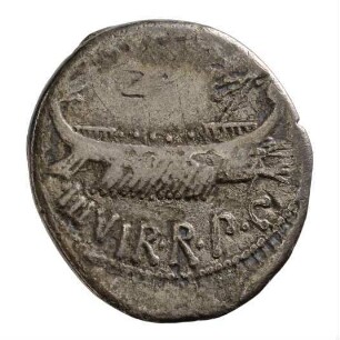 Münze, Denar, 32 - 31 v. Chr.