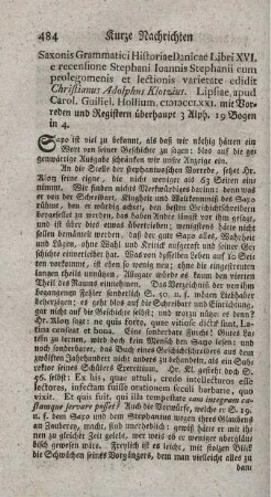 Historia Danica.