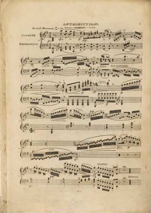 Andante & brilliant rondo in which is introduced the German bacchanalian song : for the piano forte