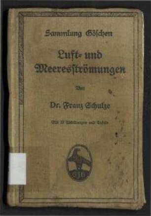 Luft- und Meeresströmungen; Sammlung Göschen ; 551