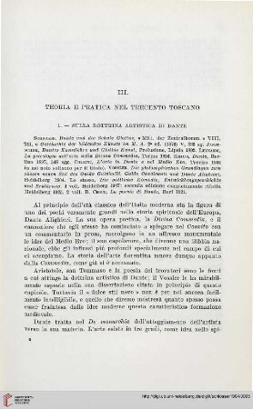 III. Teoria e pratica nel Trecento toscano
