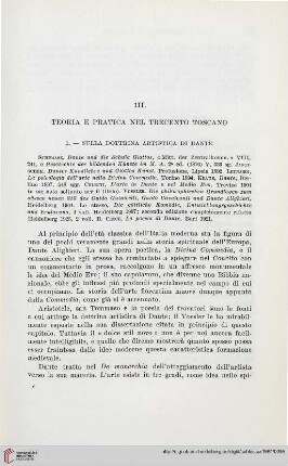III. Teoria e pratica nel Trecento toscano