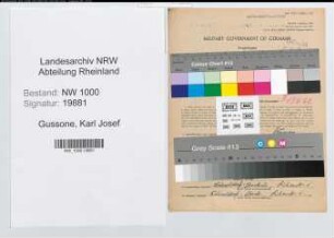Entnazifizierung Karl Josef Gussone, geb. 24.04.1904 (Hilfsarbeiter)