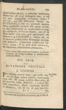 Tit. XXIIX. De Citatione Edictali