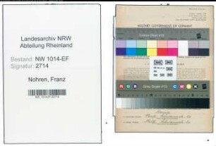 Entnazifizierung Franz Nohren , geb. 02.02.1910 (Spediteur)