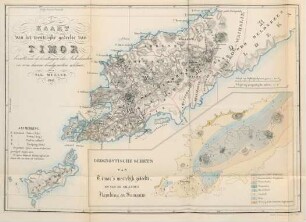 Kaart van het westelijke gedeelte van Timor ... door Sal. Muller. 1841