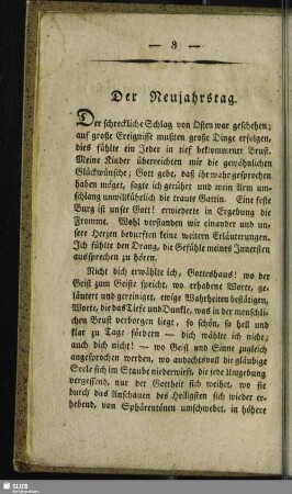 Der Neujahrstag
