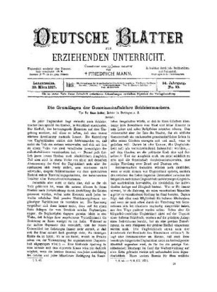 Die Grundlagen der Gemeinschaftslehre Schleiermachers : (Schluß)