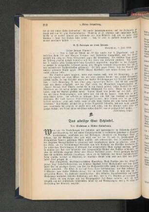 Das adelige Gut Schinkel.