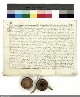 Revers Johann Walters bezüglich der Belehnung mit einer Kemenate in Altenburschla und weiteren im Einzelnen aufgeführten Lehen durch Joachim [von Gravenegg], Abt von Fulda