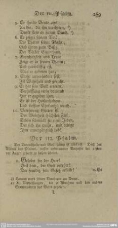 Der 112. Psalm