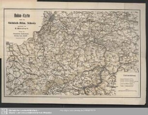 Reise-Karte durch dei Sächsisch-Böhm. Schweiz