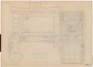 Schloss Posen, Posen Umbau: Grundriss EG 1:100
